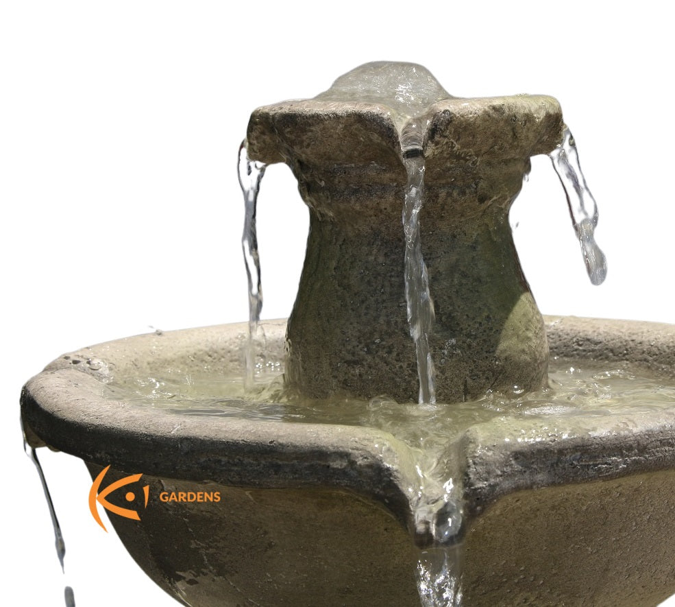 3 Tiers Electric Water Fountain Bird Bath 90cm