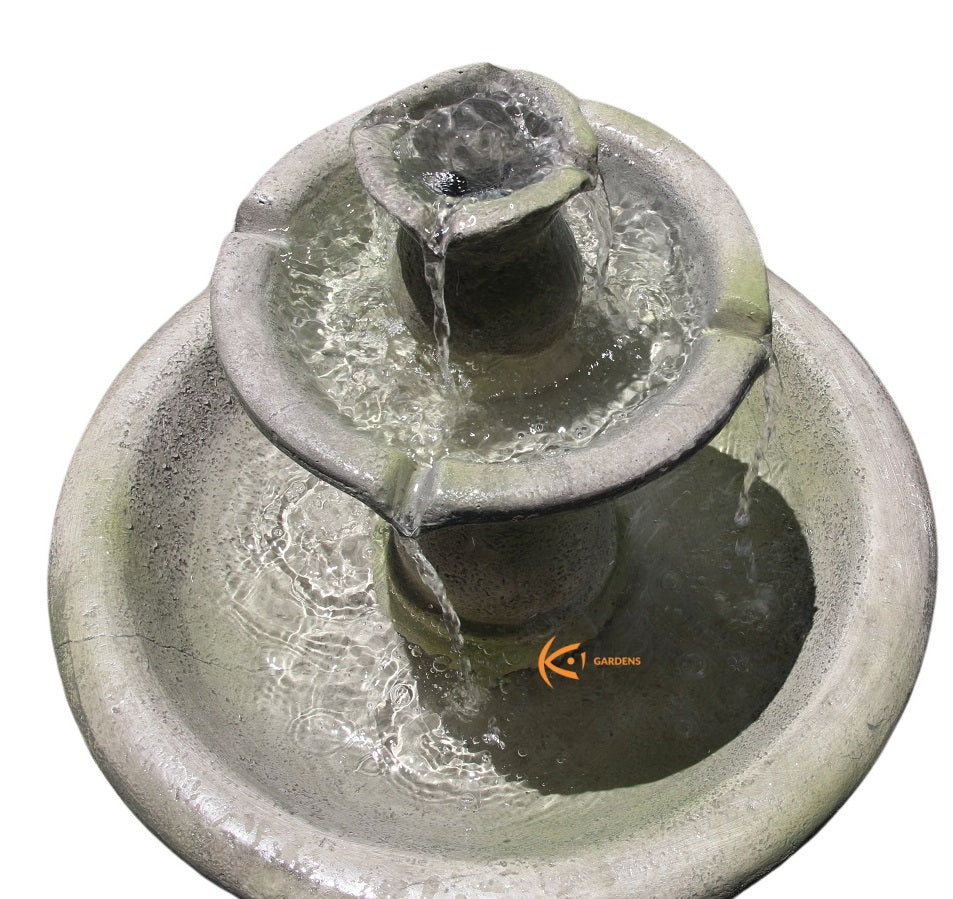 3 Tiers Electric Water Fountain Bird Bath 90cm