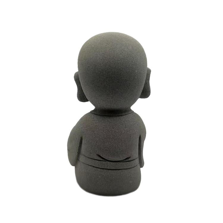 Japanese Garden Indoor Outdoor Granite Stone Kong Fu Monk Baby Buddha Statue v2