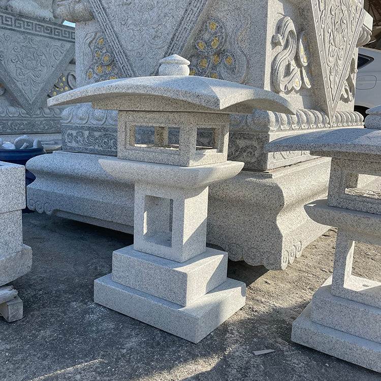 Kajuji Ishidoro Natural Stone Lantern Japanese Zen Garden Temple Pagoda