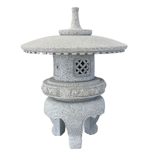 Maru Yukimi Ishidoro Natural Stone Lantern Japanese Garden Temple Pagoda